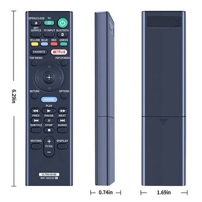 RMT-VB310U Remote Control For Sony Player UBP-UX80 UBP-X800 UBP-X800M2