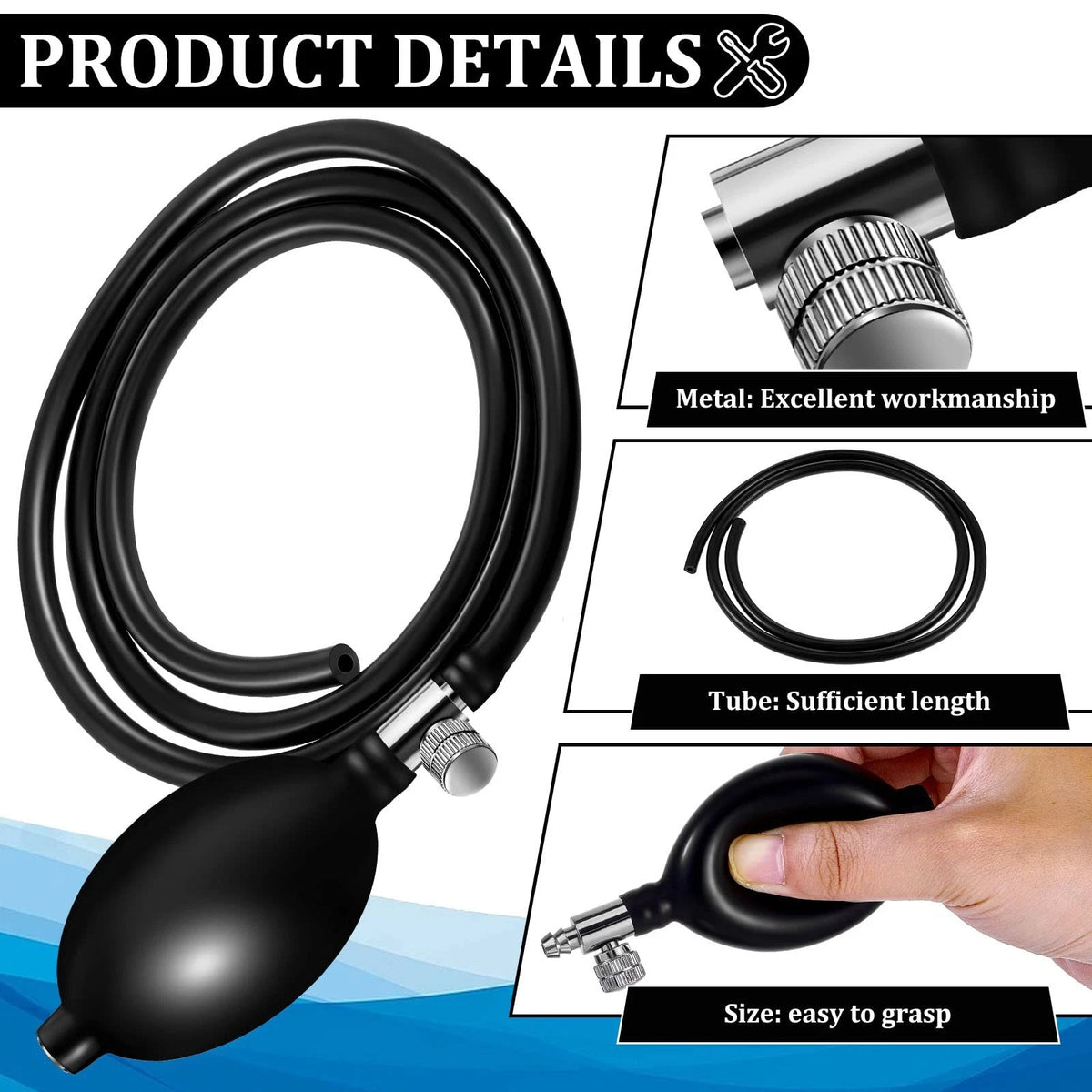 Fabbay 1 Set Blood Pressure Bulb Pump Replacement As shown in the figure