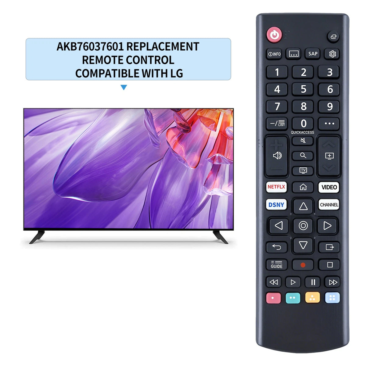AKB76037601 Remote Control For LG Smart TV 32LM577BPUA 43UP7000PUA
