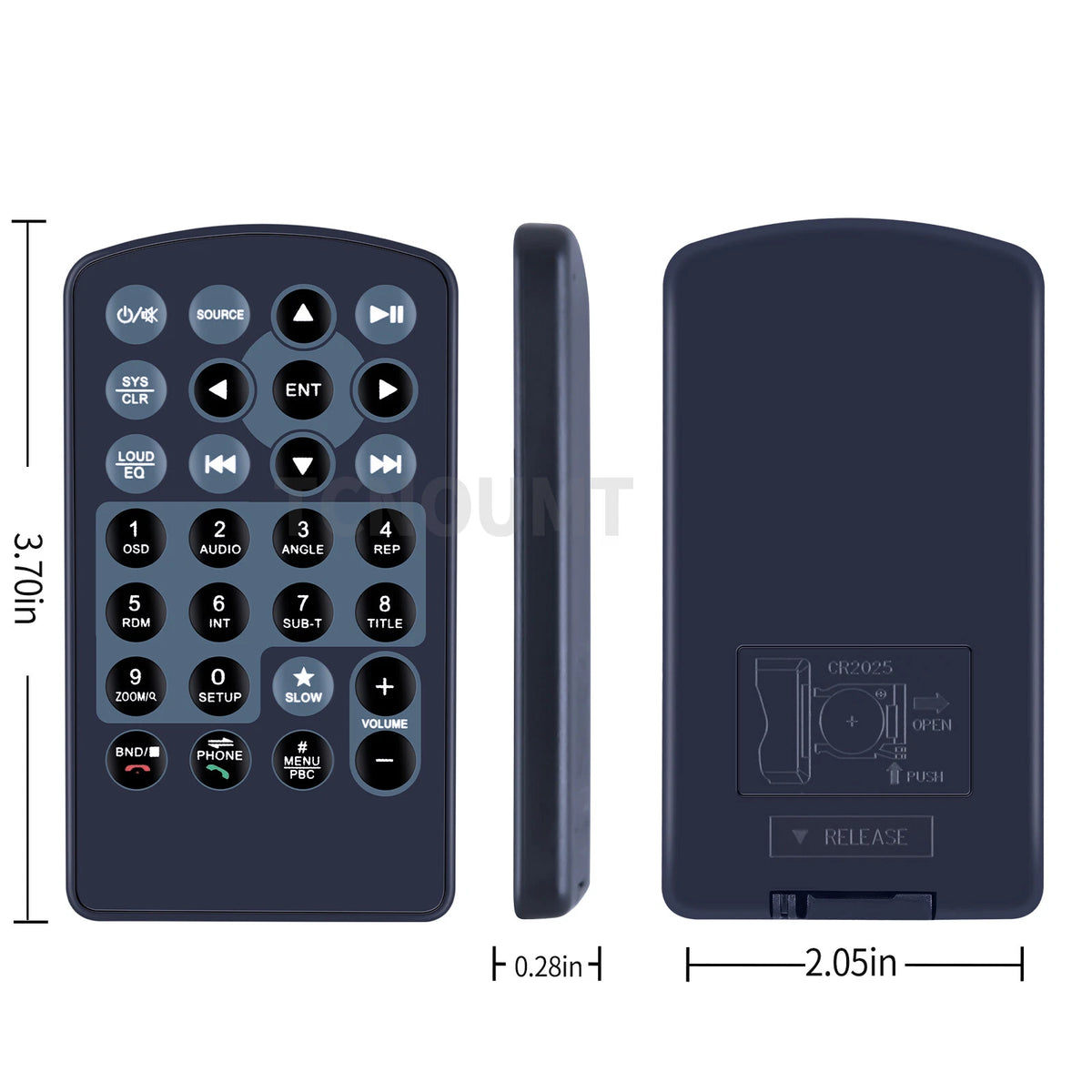 Remote Control For BOSS Audio System BVB9395RC BV9395B Car Stereo System