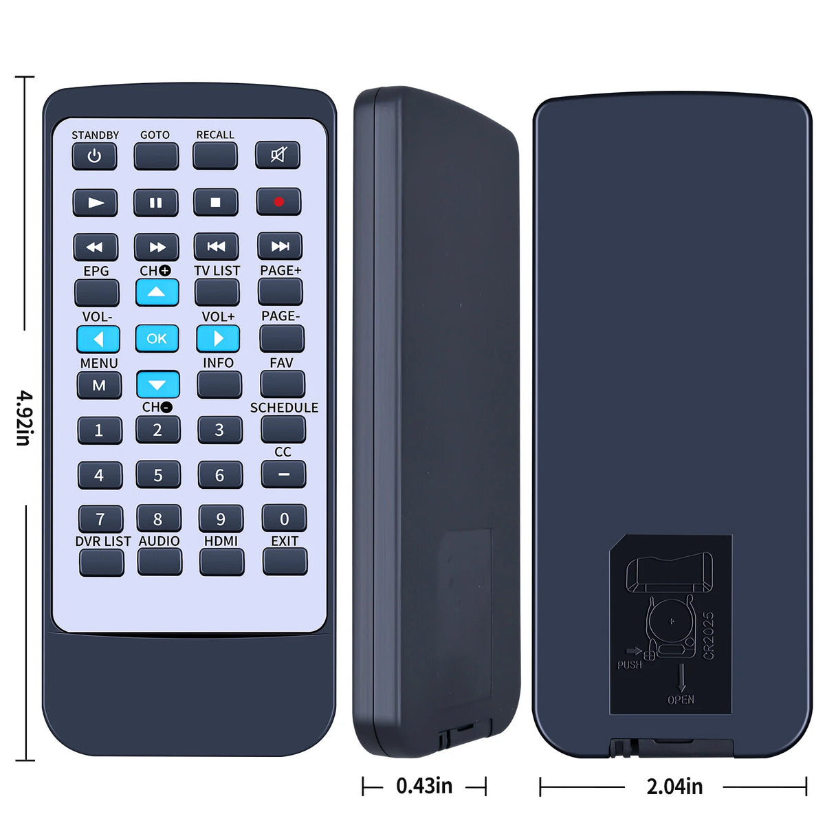 Replacement Remote Control For RCA DTA880 Digital TV Converter Box