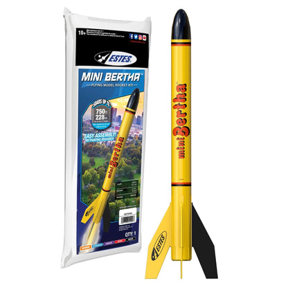 Estes 002099 Mini Bertha Model Rocket Yellow, Black, Multi