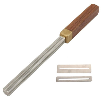 4-Gauge Slot Guitar Fret Crowning File Tool With 2 Neck Protection Sheets A