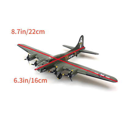 WWII B-17 Bomber Model 1:144 Scale United States USAAF Aircraft Collectible Toy