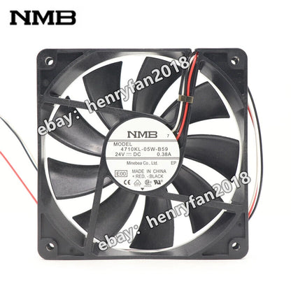 NMB-MAT 4710KL-05W-B59 DC 24V 0.38A 120*120*25mm 3-wires Inverter Cooling Fan