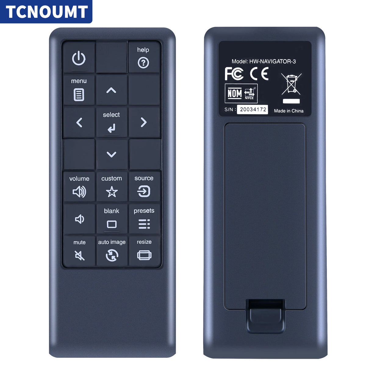 HW-NAVIGATOR-3 Remote Control For InFocus Projector IN112 IN114 W240 W260