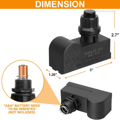 G-12 Grill Igniter Kit for 2 Outlets Nexgrill Ignitor-AAA, Black