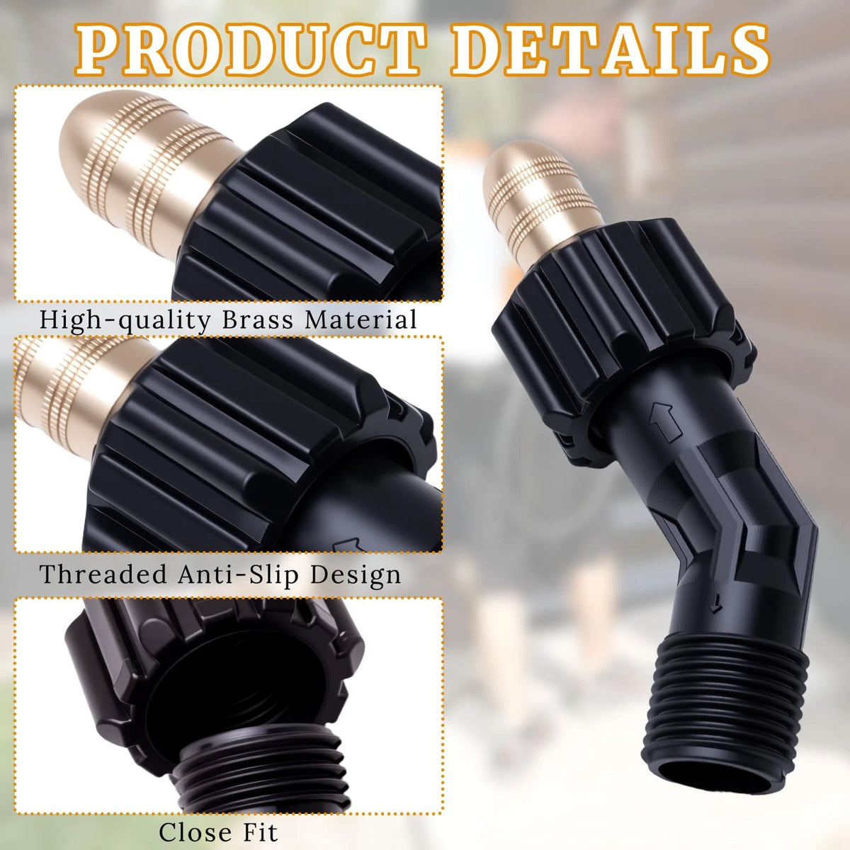 XDDPRO Spray Nozzle Holder 4247-500-7500 Compatible Metal top and black body