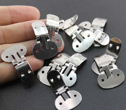 Wholesale Large Stainless Steel Flat Blank Shoe Clips for DIY