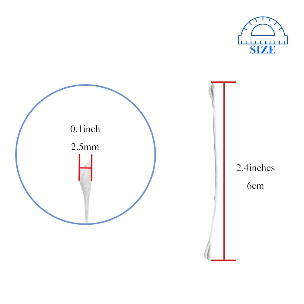 HAHIYO 700Pcs 2.5mm Matte White Double-Head Flower 2.5mm-700Pcs,