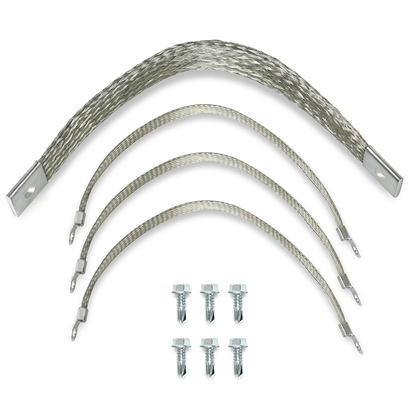 40140 Engine Braided Ground Strap Kit Set of 4