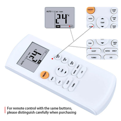 RG57B-BGE Remote Control For Midea Air Conditioner RG57B2/BGE RG57B1/BGE