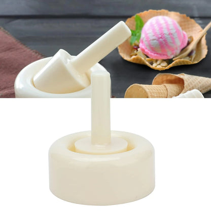 2PCS Waffle Cone Shaper, Ice Cream Maker Roller White