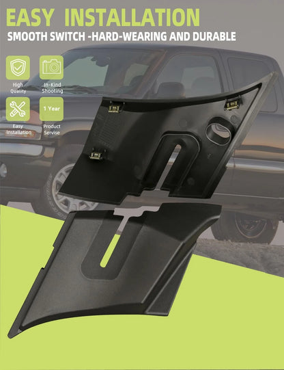 Windshield Wiper Cowl End Panel Compatible with Chevy Silverado