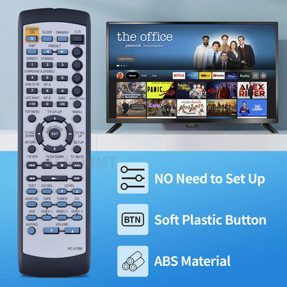 RC-478M Remote Control For Onkyo AV Receiver HT-R500 HT-S650 TX-SR500