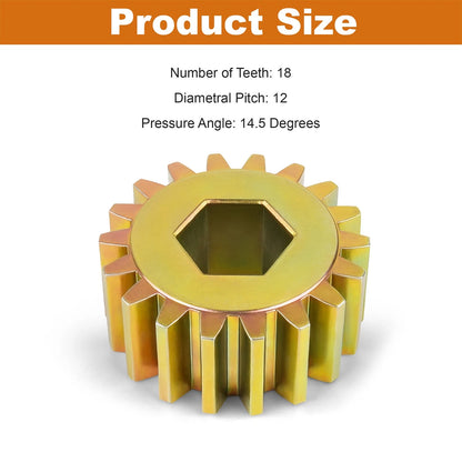 18 Tooth Spur Gear 122739 For Lippert RV Slide Out 12DP/14.5PA