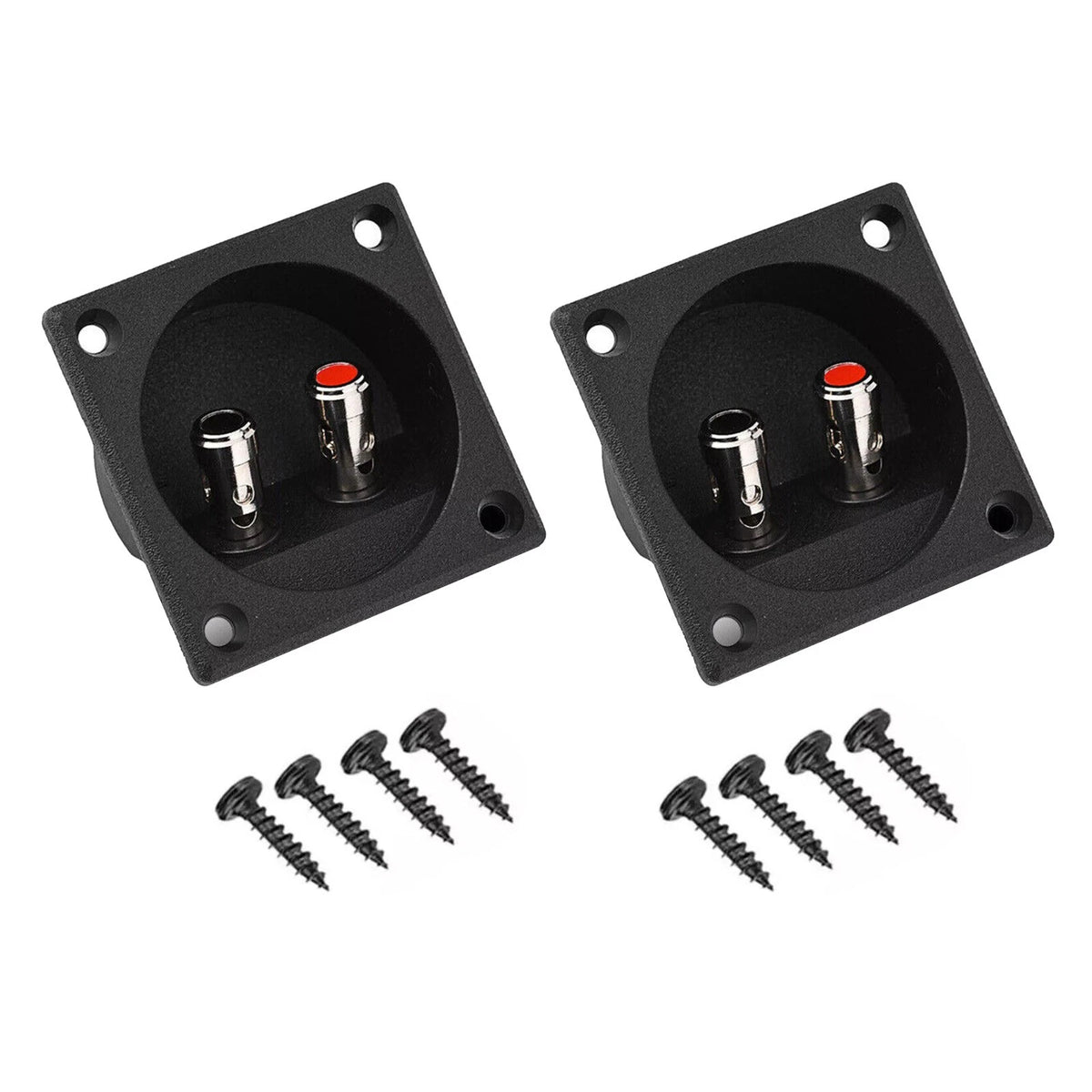 57 x 57 x 26mm  Speaker Box Terminal 2-Wire Round Spring Cup Connector