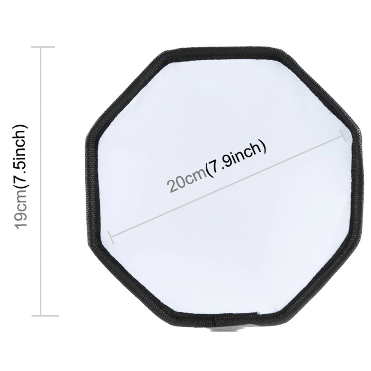 20cm Foldable Soft Flash Light Diffuser Softbox Cover Photography Flash Tool