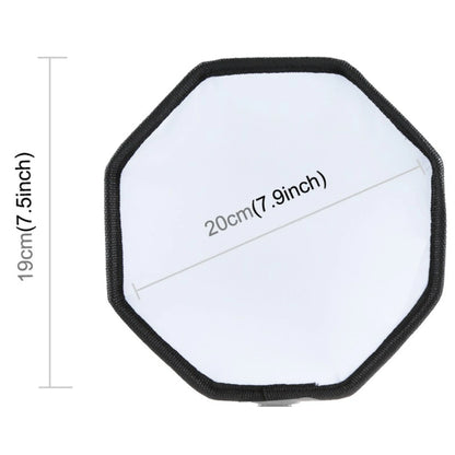20cm Foldable Soft Flash Light Diffuser Softbox Cover Photography Flash Tool