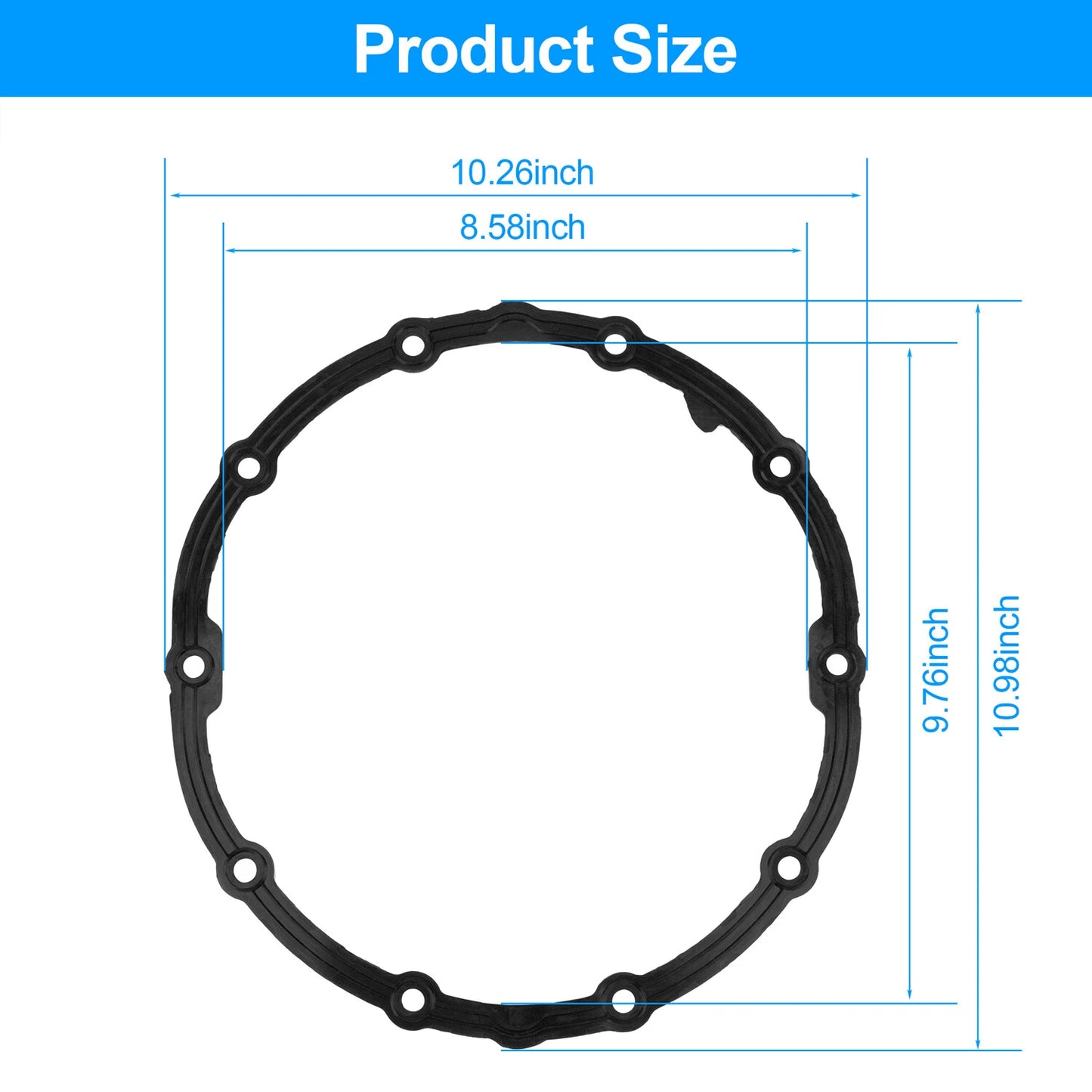 Rear Axle Housing Cover Gasket For Chevrolet Silverado 1500 15860607