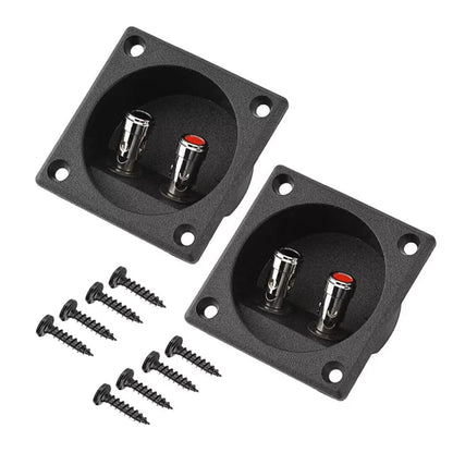 57 x 57 x 26mm  Speaker Box Terminal 2-Wire Round Spring Cup Connector
