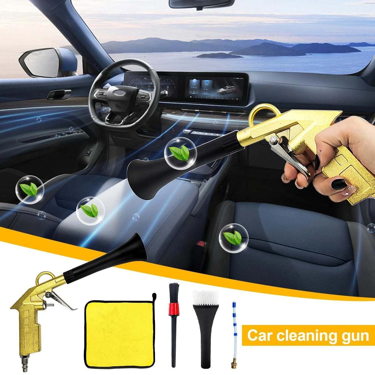 QZQUFJ Air Compressor for Car Detailing Tool, High Pressure Air...