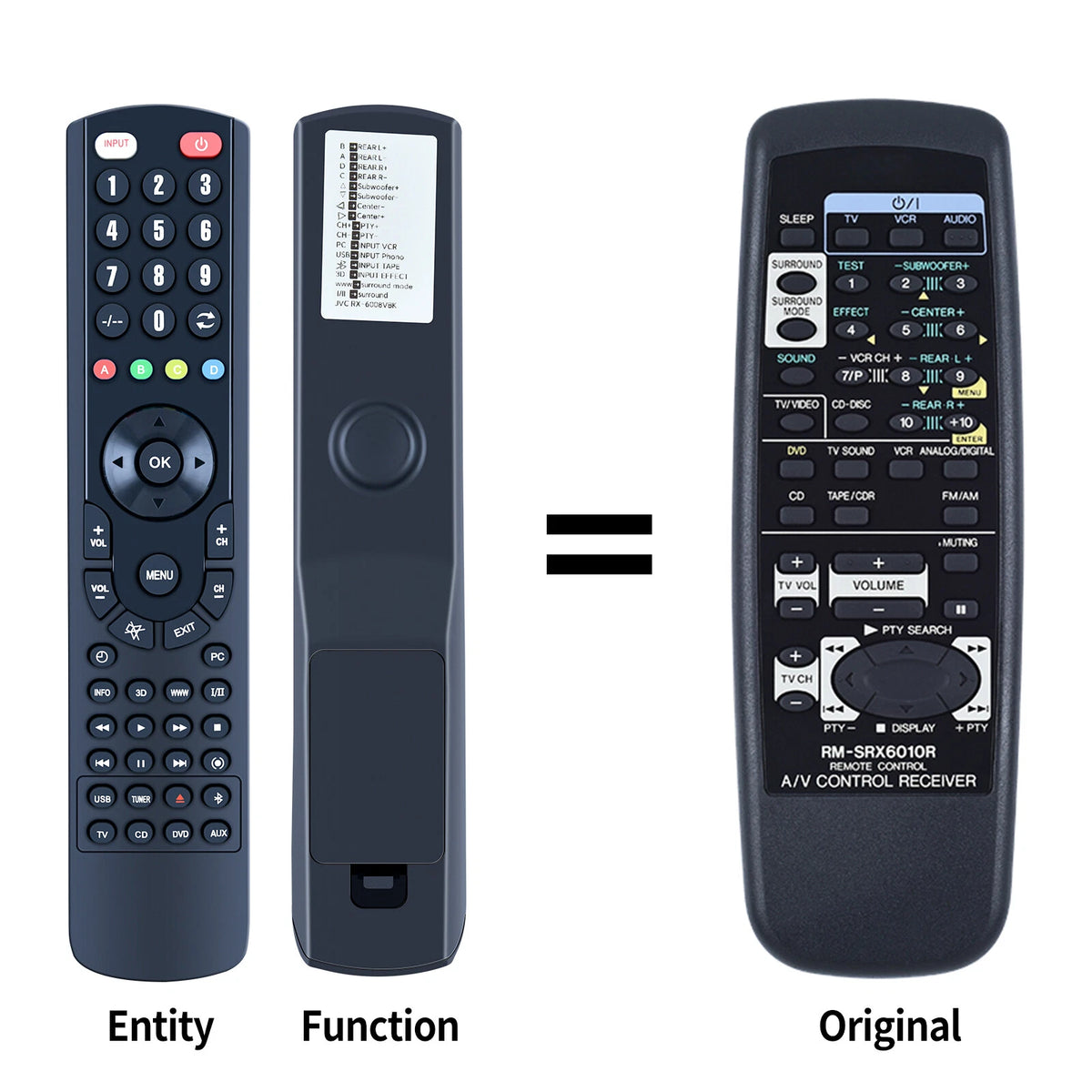 RM-SRX6010R Replaceement Remote Control For JVC A/V Control Reciever