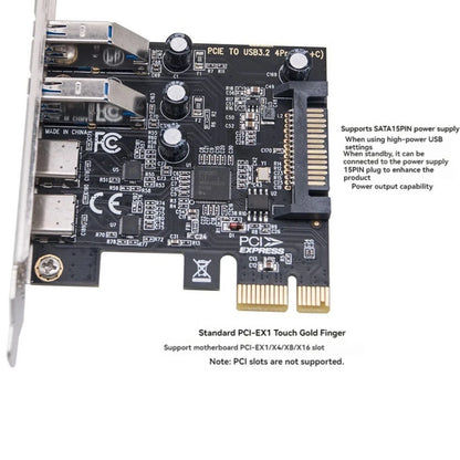 PCI Express to USB PCIE Adapter Card Apply Dual Protection for Device Safety