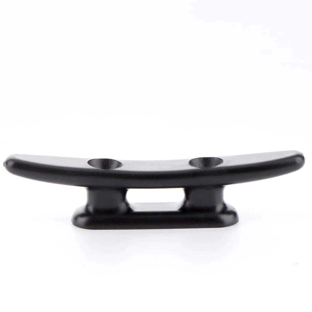 4 Pack 3" Nylon Boat Cleat Dock with Stainless Steel Screws, Black 3 inches