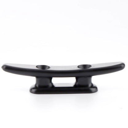 4 Pack 3" Nylon Boat Cleat Dock with Stainless Steel Screws, Black 3 inches