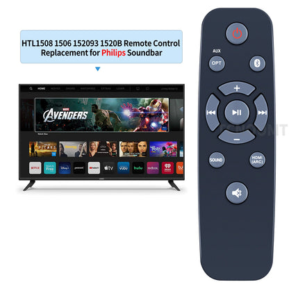 Replacement Remote Control For Philips Soundbar HTL1508 1506 1520/93 1520B