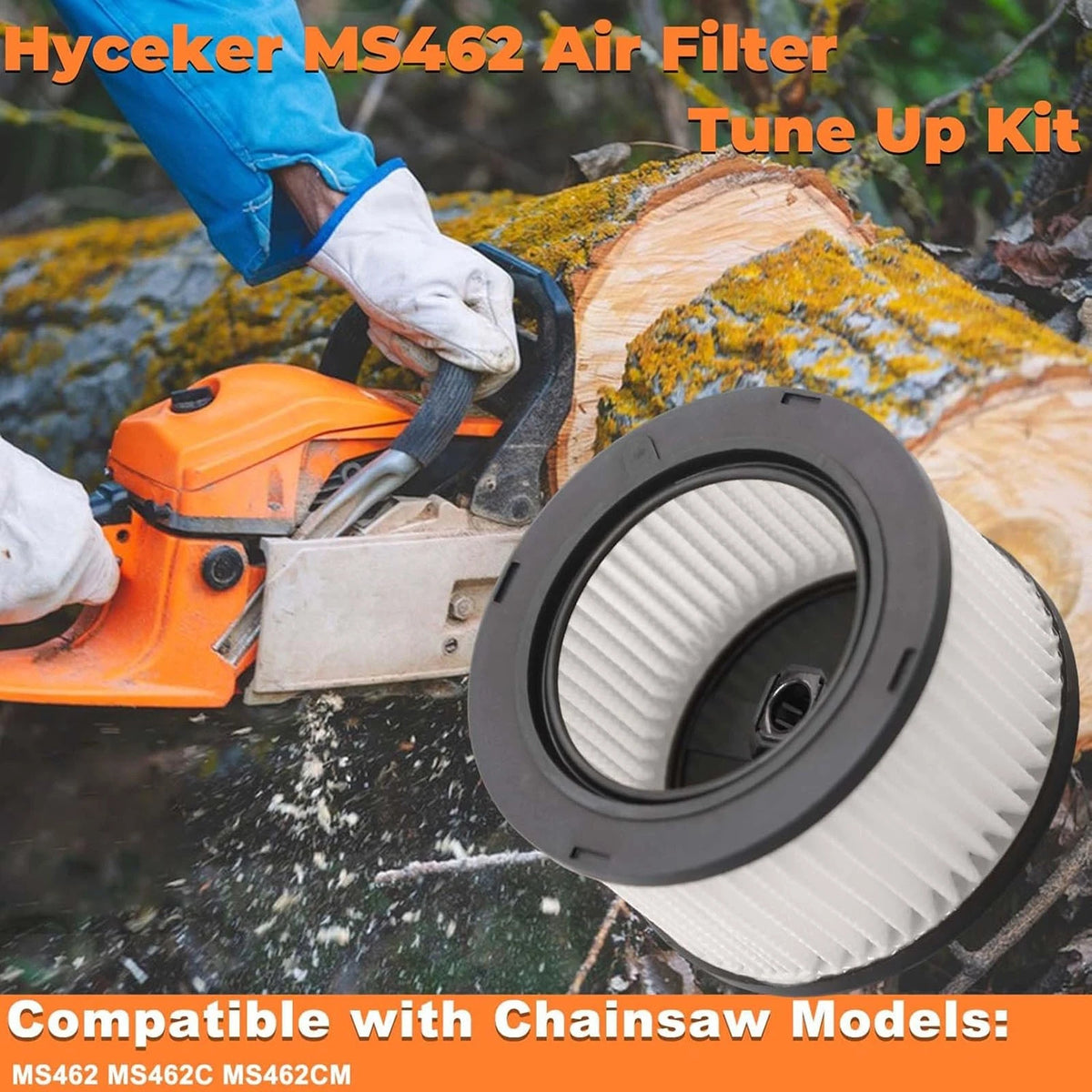 Air Filter Chainsaw Replacement For Stihl MS462 MS462C MS462CM 1142-140-4402