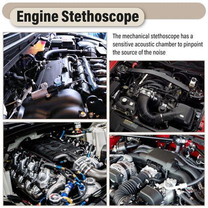 Sixzoo Mechanic Stethoscope, Auto Stethoscope with 8.46" Metal Probe, 1 pcs