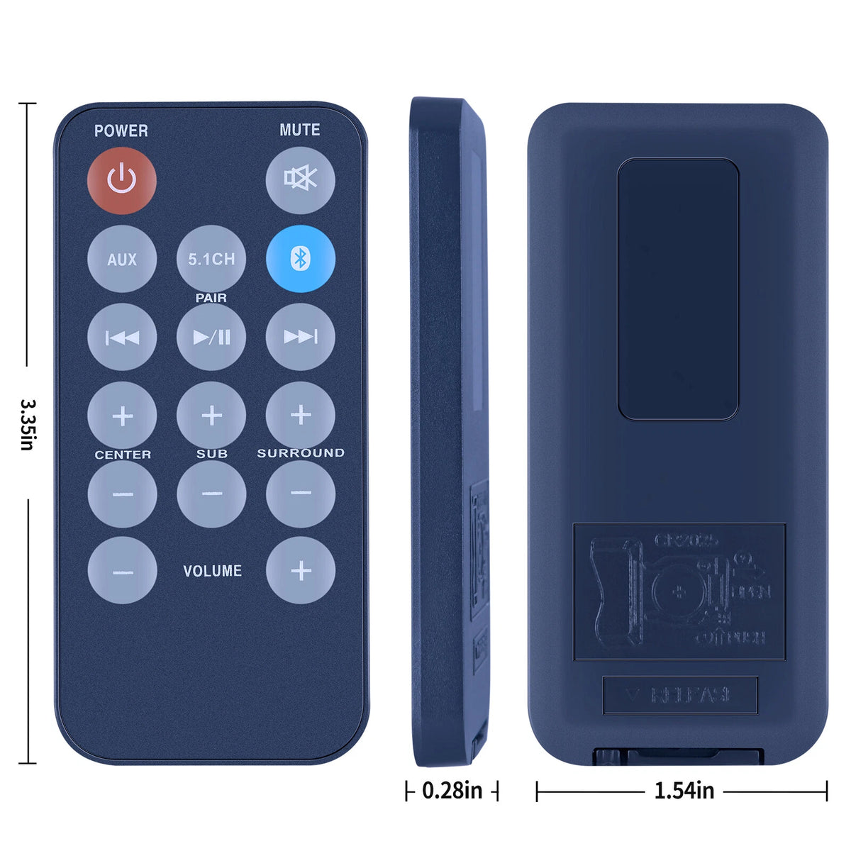 Remote Control For iLive IHTB138B IHTB158 Bluetooth Soundbar Home Theater System
