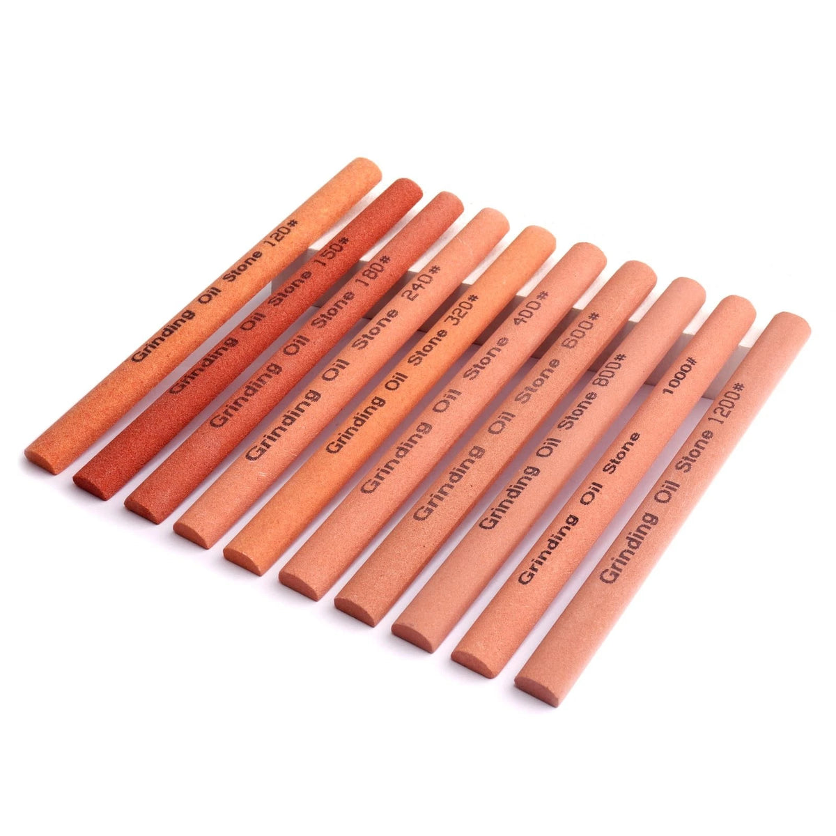 CBRIGHT 10pcs Sharpening Stone Set-10 Grit Semi 5.91x0.47x0.24inch, Green