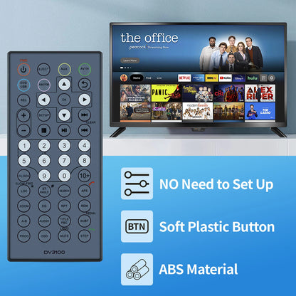 Replacement Remote Control For Furrion Entertainment System DV3100 DV3100-RC