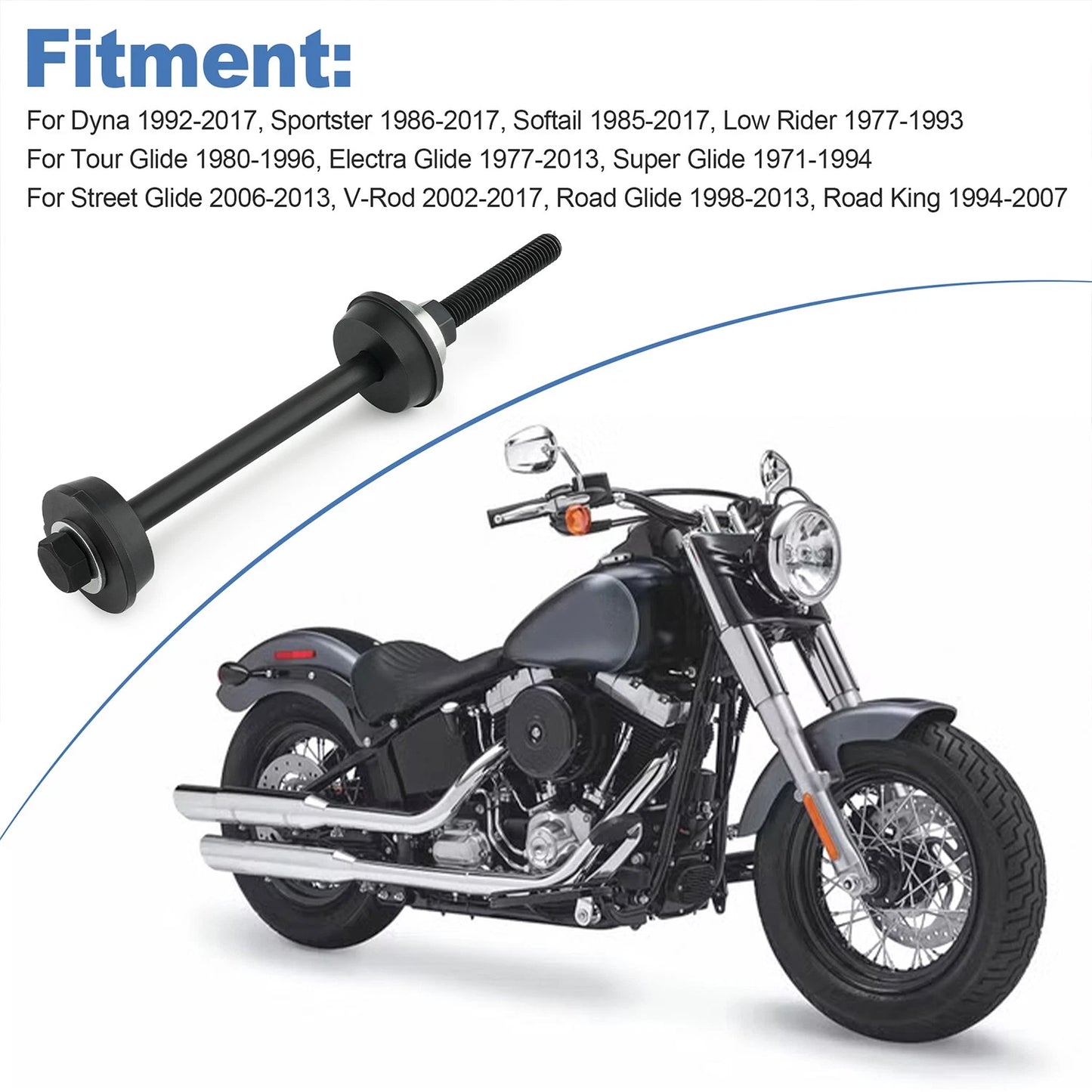 Steering Head Stem Bearing Cups and Races Installer For Harley-Davidson Big Twin