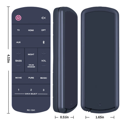 RC-1241 Replacement Remote Control For DENON Home Sound bar 550