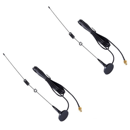 2* Dual Band VHF/UHF Car Magnetic SMA-Female Antenna For Baofeng BF-888S UV-5R