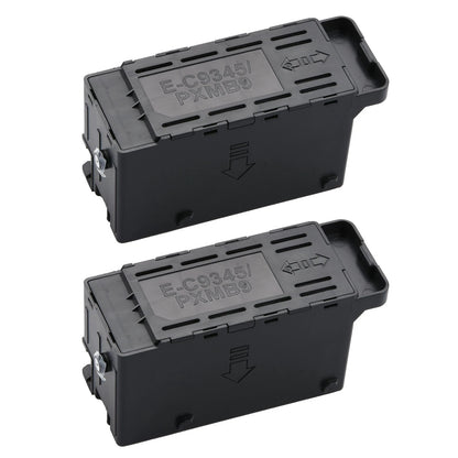 2* C9345 Maintenance Box For Epson Printer Waste Ink Pad Replacement Parts