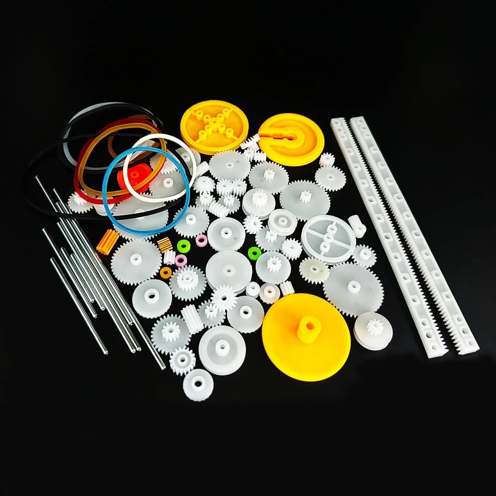 82PCS Module 0.5 Plastic Gear Set Spindle Single Motor Gears for...