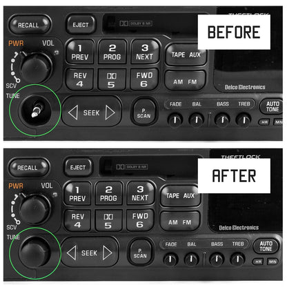 BASIKER Fit for  Equipment Radio Stereo Control 18*18.8mm, Black
