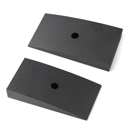 Rear Suspension Leaf Spring Shim Kit Rear 6 Degree, 2.5 Inches Wide Black
