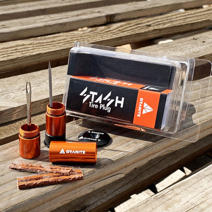 Granite Stash Tubeless Flat Tire Repair Kit Bike Tool Taille unique, Orange
