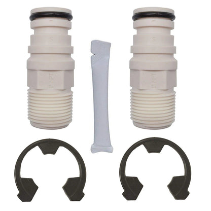 7280203 - Water Softener Installation Adapter Kit with (2) 1.25 inches, White