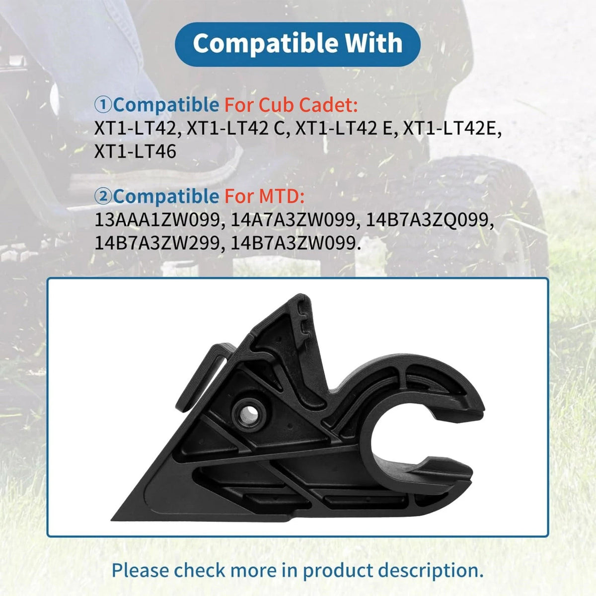 Twin Pack Hood Pivot Bracket Assembly Parts for Cub Cadet Craftsman Tractors