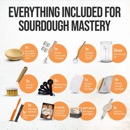 Complete Sourdough Starter Kit and Bread