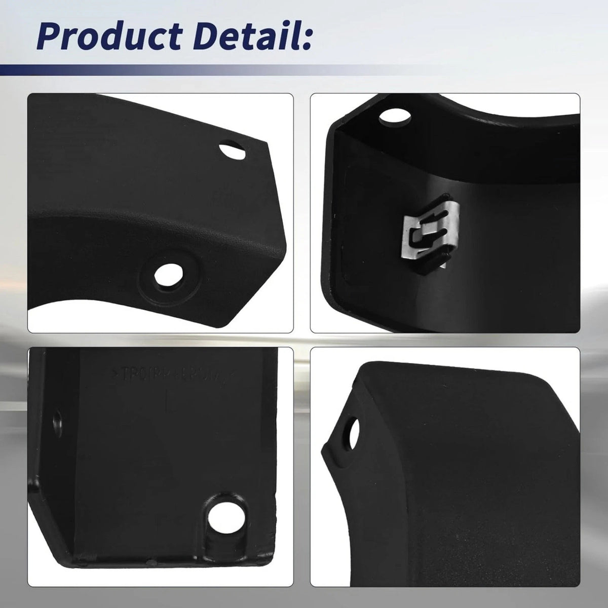 Rear Mud Stone Guard Cover Pair For Ford F150 2021 2026 Wear Resistant Styling