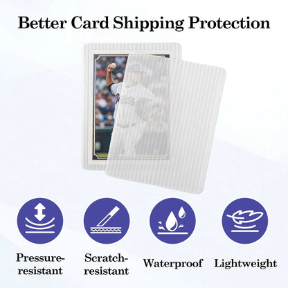 Klmnop 150 Pack Trading Card Shipping Protectors for 3.5 x 4.5 inch, Clear