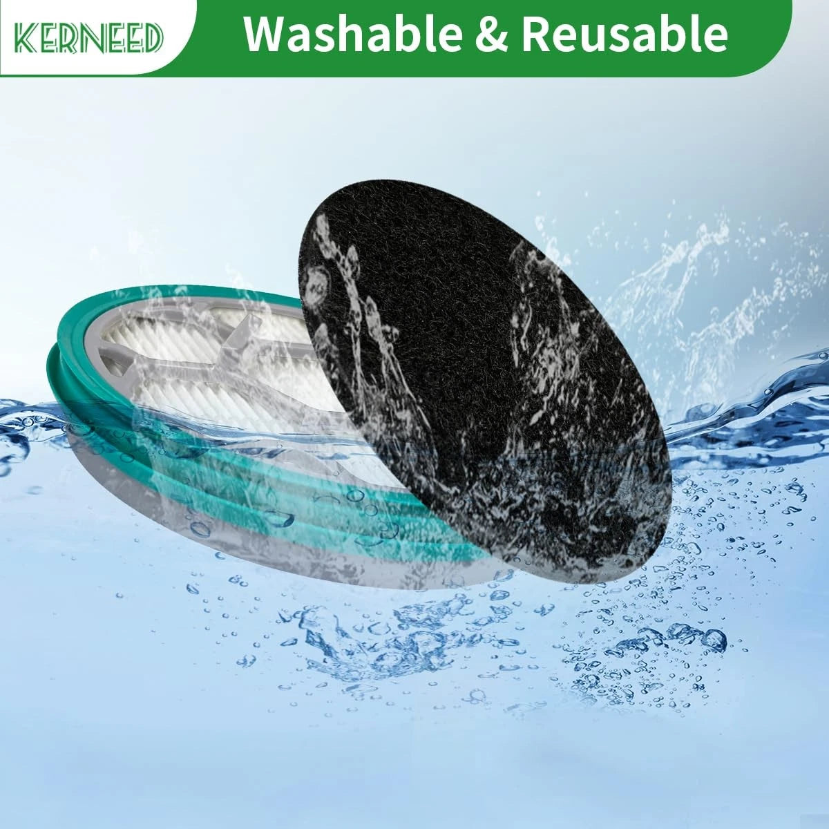 Hepa Filter Sponge Replacement Accessories for Neakasa/Neabot P1 Pro Pet...
